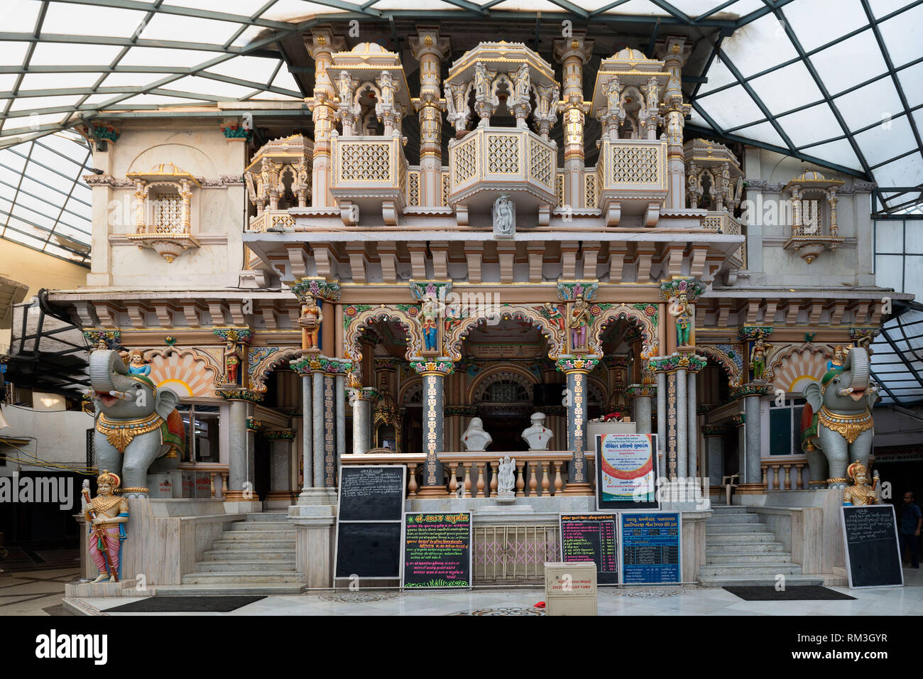Babu Amichand Panalal Jain temple, Mumbai, Maharashtra, India, Asia Stock Photo