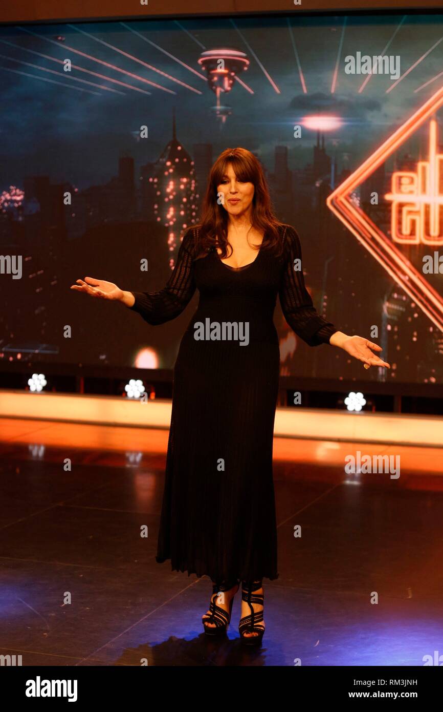 Madrid, Spain. Actress Monica Bellucci attends El Hormiguero TV show.29
