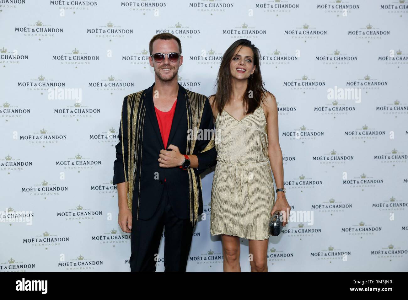 Aldo Comas and Macarena Gomez attend Moet Chandon party day in La Casa ...