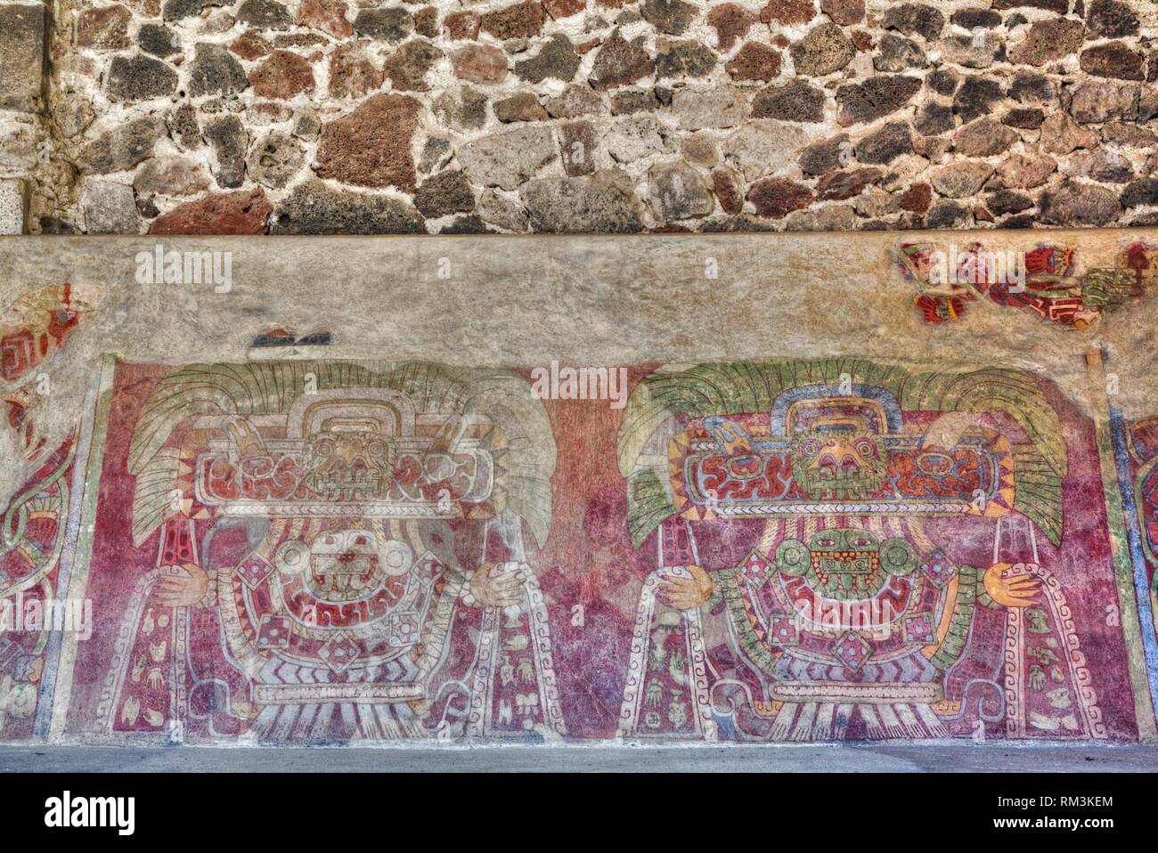 Tetitla mural hi-res stock photography and images - Alamy