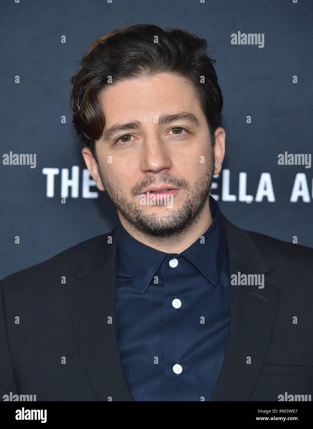 Hollywood, California, USA. 12th Feb, 2019. John Magaro arrives for Netflix's 'The Umbrella Academy' Premiere at the Arclight theater. Credit: Lisa O'Connor/ZUMA Wire/Alamy Live News Stock Photo