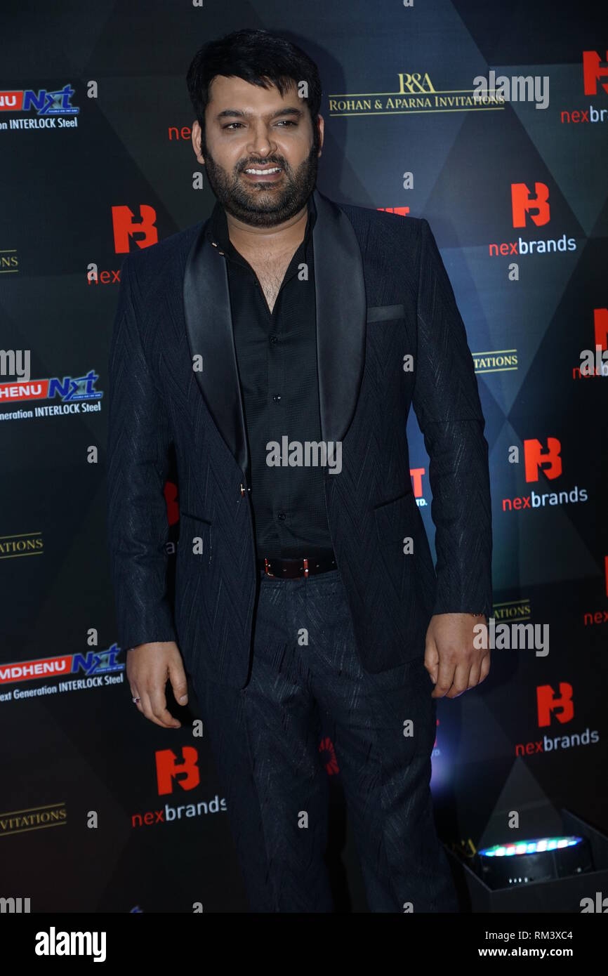 Mumbai, India. 12th Feb 2019. Bollywood actor Kapil sharma during Brant  Vishion Summit 2019 at ITC