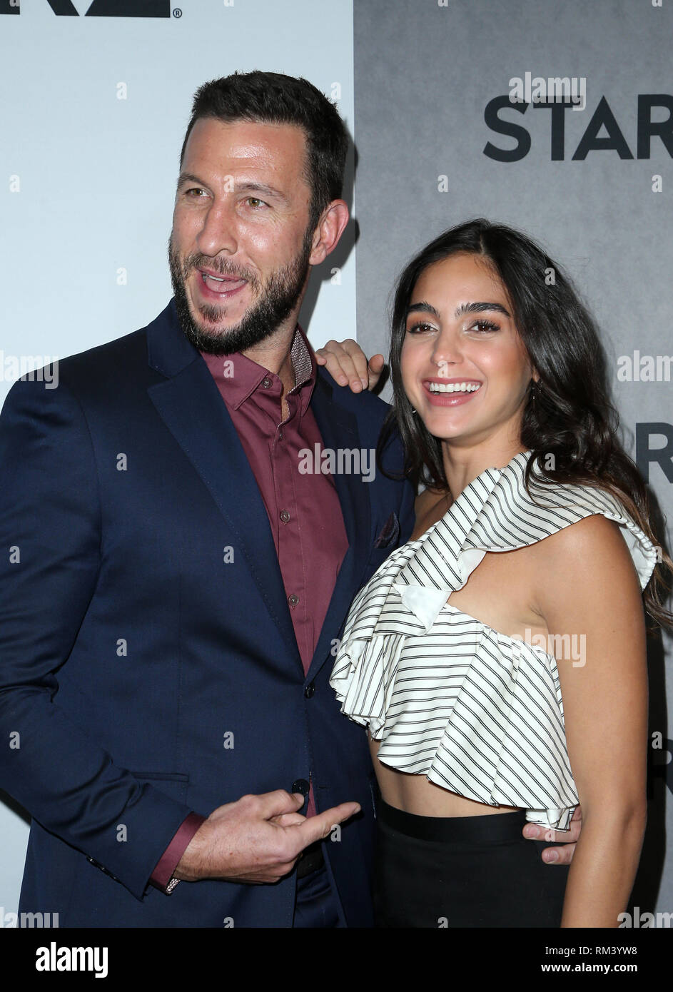 Los Angeles, Ca, USA. 12th Feb, 2019. Pablo Schreiber, Melissa Barrera, at the STARZ TCA Red Carpet Event at 71Above in Los Angeles, California on February 12, 2019. Credit: Faye Sadou/Media Punch/Alamy Live News Stock Photo