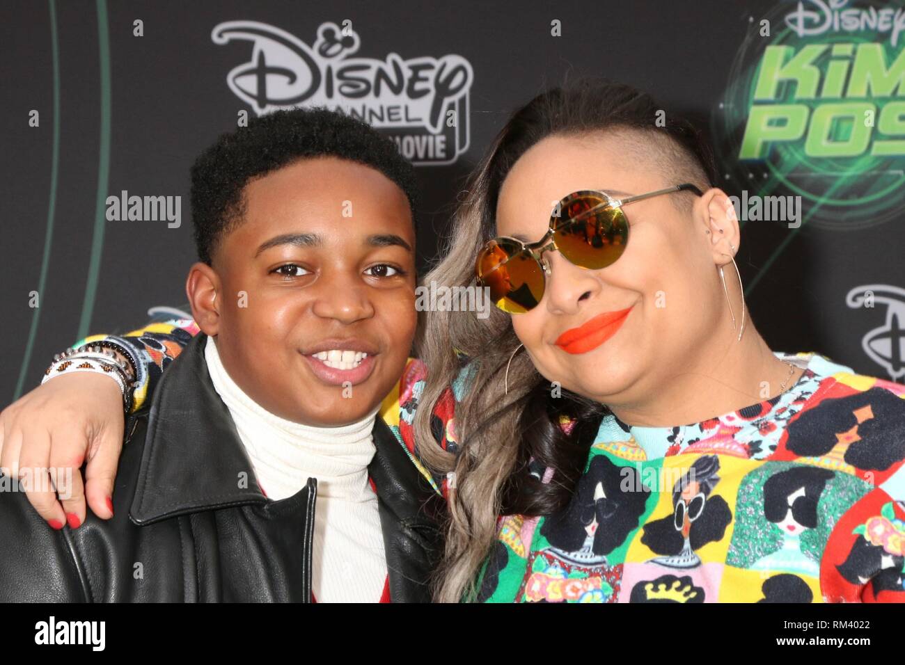 Los Angeles, CA, USA. 12th Feb, 2019. Isaac Ryan Brown, RavenSymone at