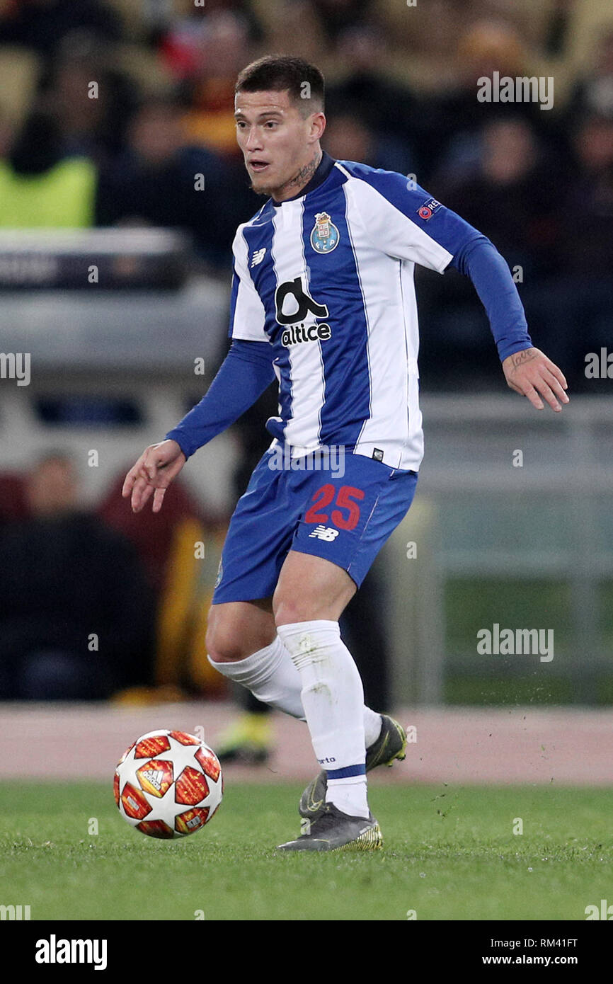Rome Italy 12th Feb 2019 Otavio Of Fc Porto During The Uefa Champions League Round Of 16 Match Between As Roma And Fc Porto At Stadio Olimpico Rome Italy On 12 February