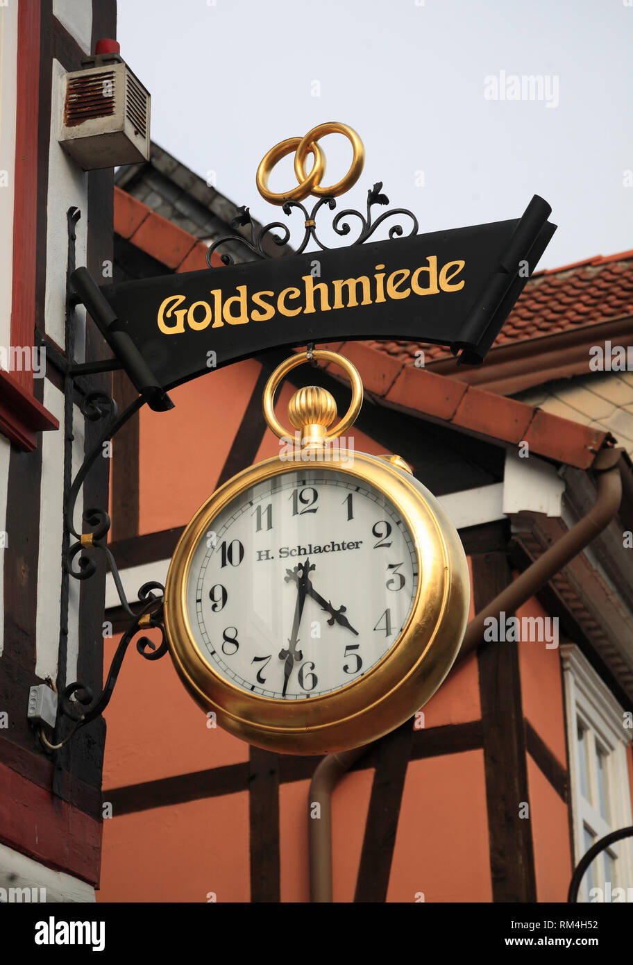 DEUTSCHLAND, Niedersachsen, Wendland, Lüchow, Goldschmied Stock Photo