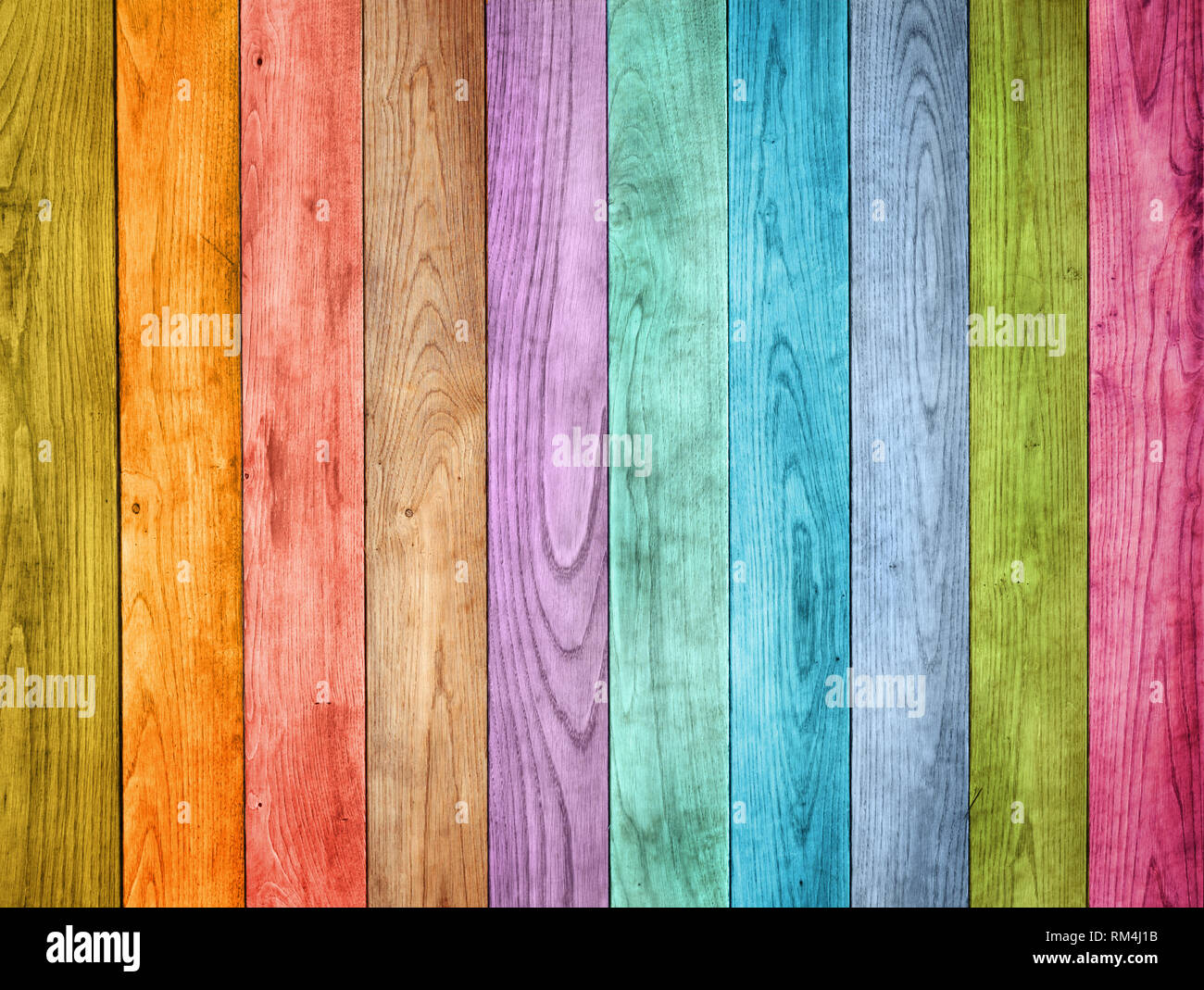 colored wood background Stock Photo