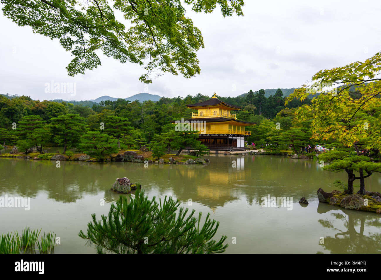 Golden Castle in Japan Stock Photo