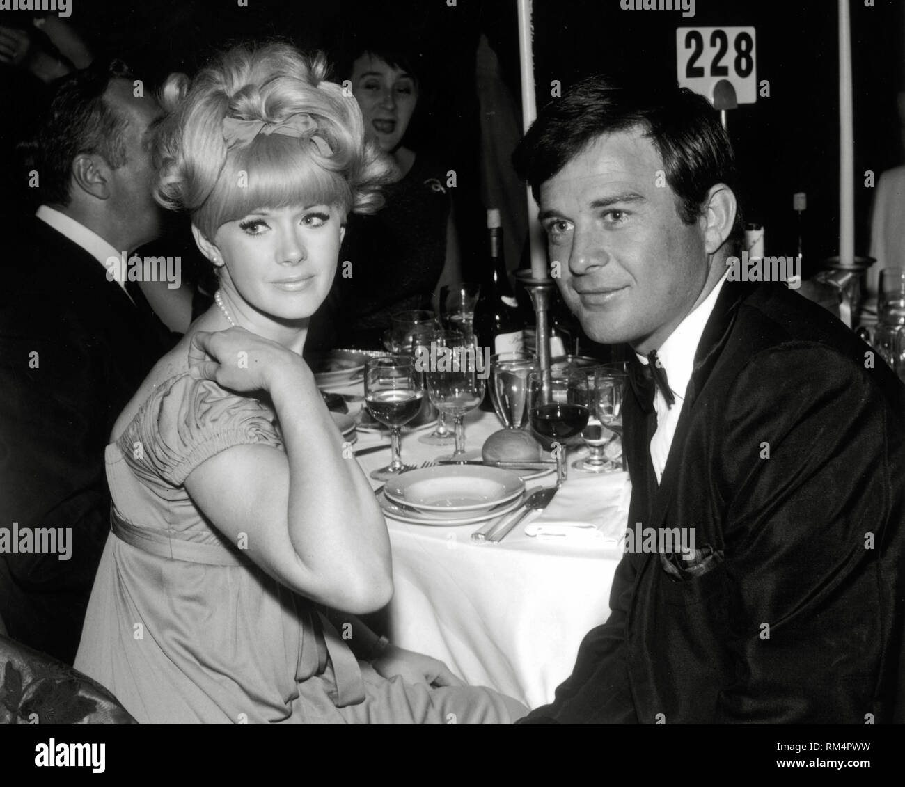 Connie Stevens With Her First Husband James Stacey Circa 1966 File Reference 219tha Stock Photo Alamy