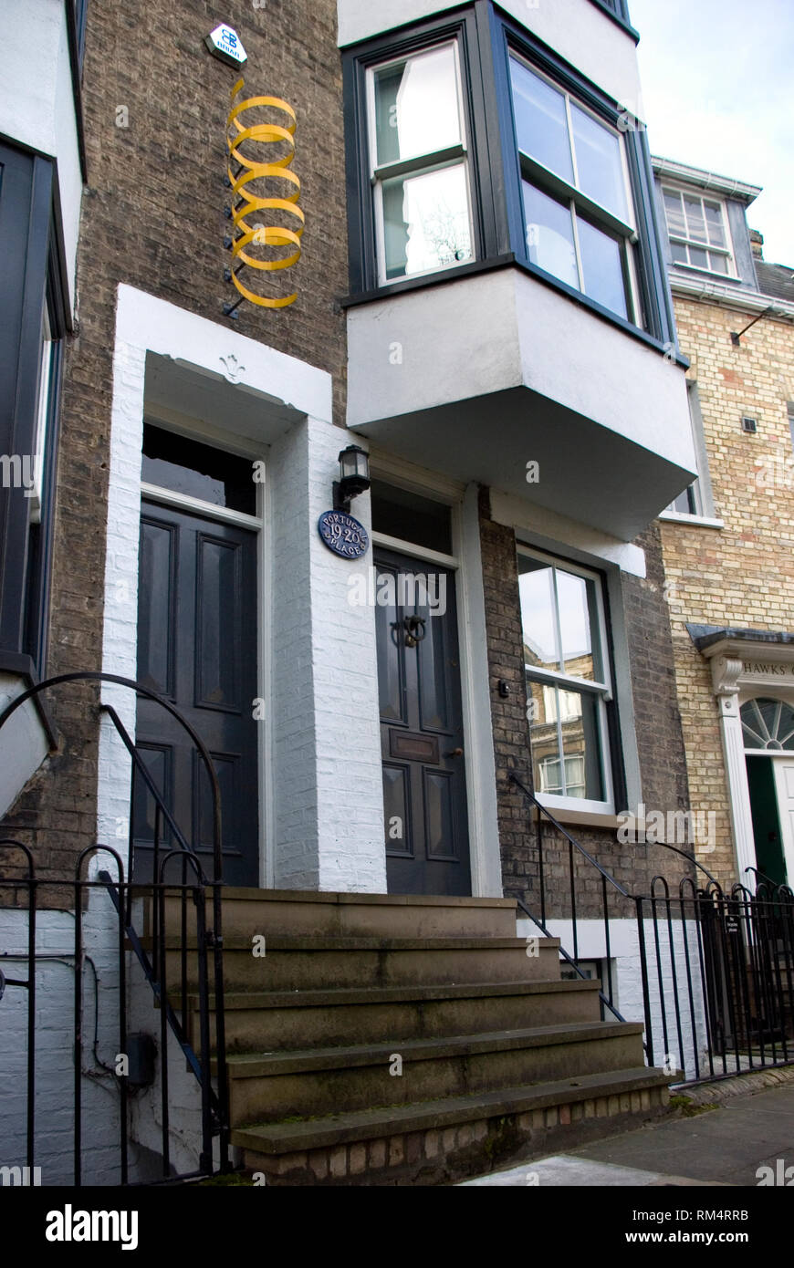 The Golden Helix, 19 Portugal Place, Cambridge Stock Photo