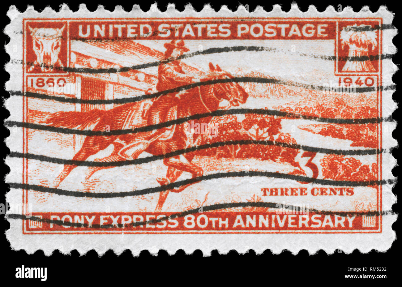 Pony express stamp hi res stock photography and images Alamy