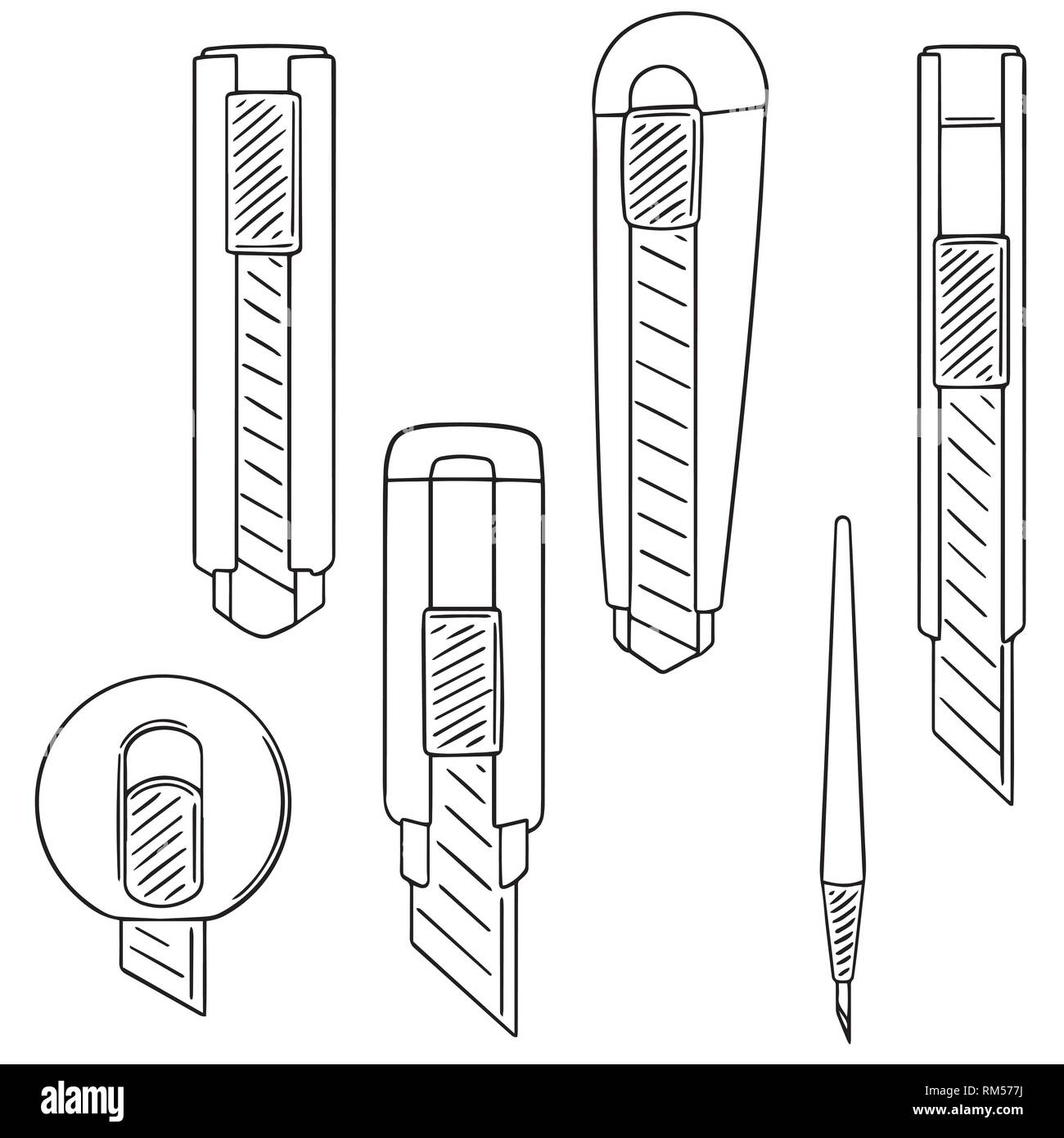 vector set of cutter Stock Vector Image & Art Alamy