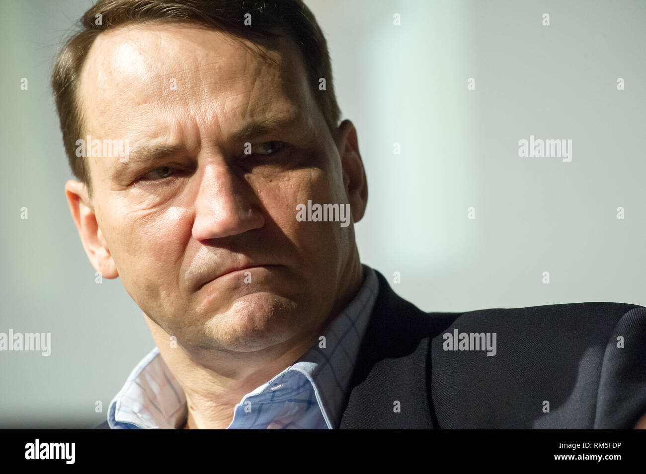 Radoslaw Sikorski in Gdynia, Poland. February 10th 2019  © Wojciech Strozyk / Alamy Stock Photo Stock Photo