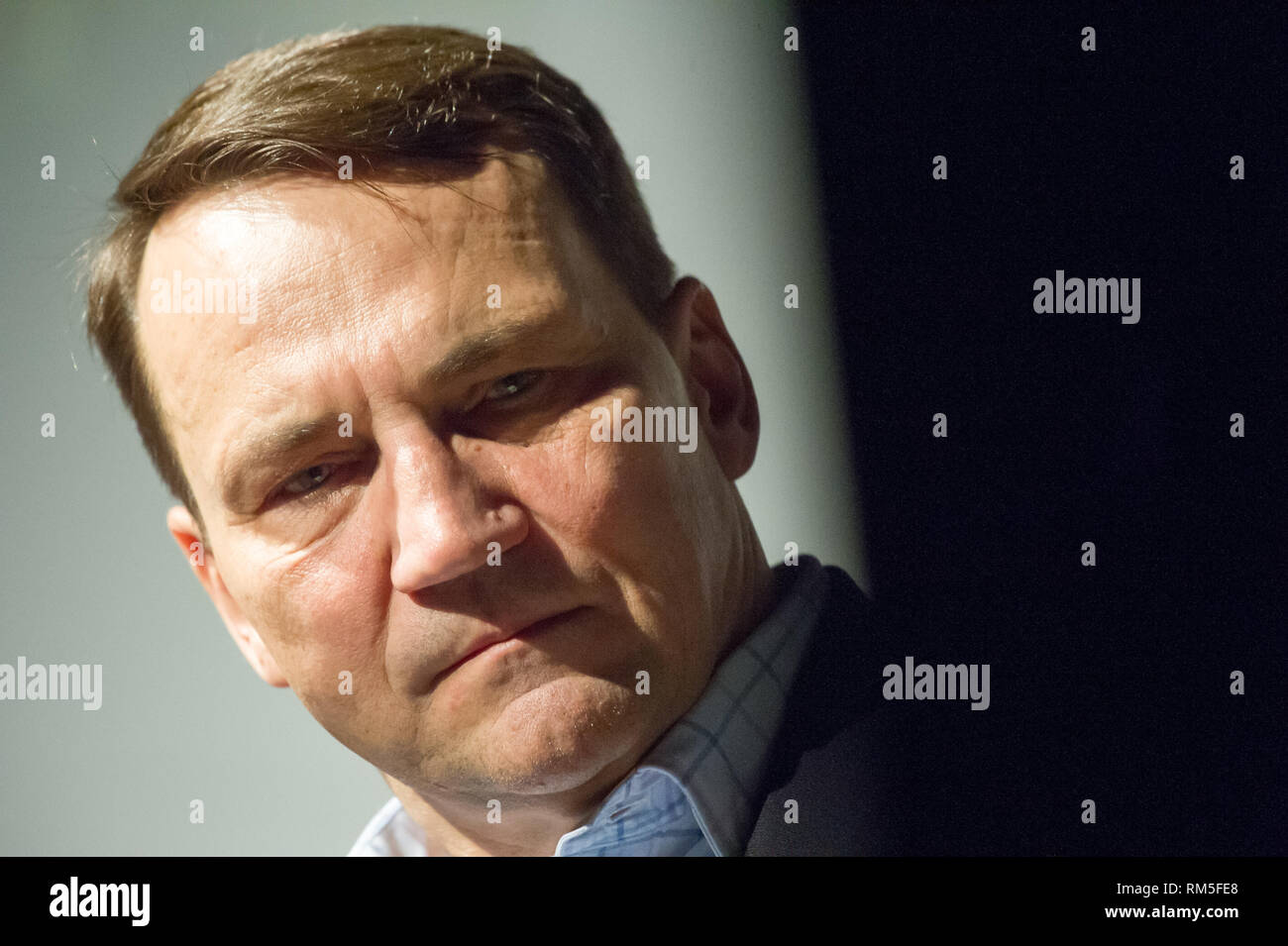 Radoslaw Sikorski in Gdynia, Poland. February 10th 2019  © Wojciech Strozyk / Alamy Stock Photo Stock Photo