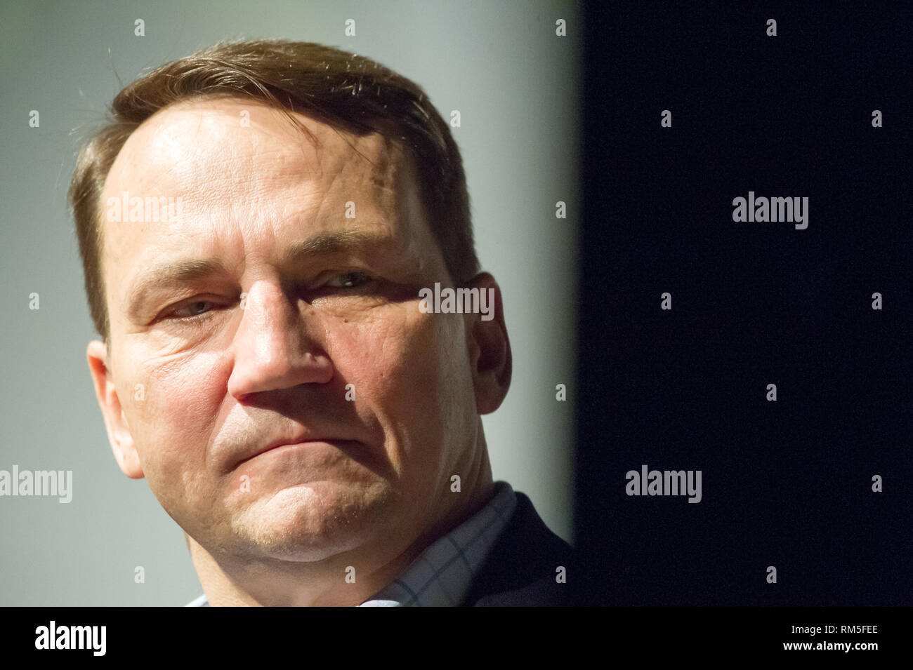 Radoslaw Sikorski in Gdynia, Poland. February 10th 2019  © Wojciech Strozyk / Alamy Stock Photo Stock Photo