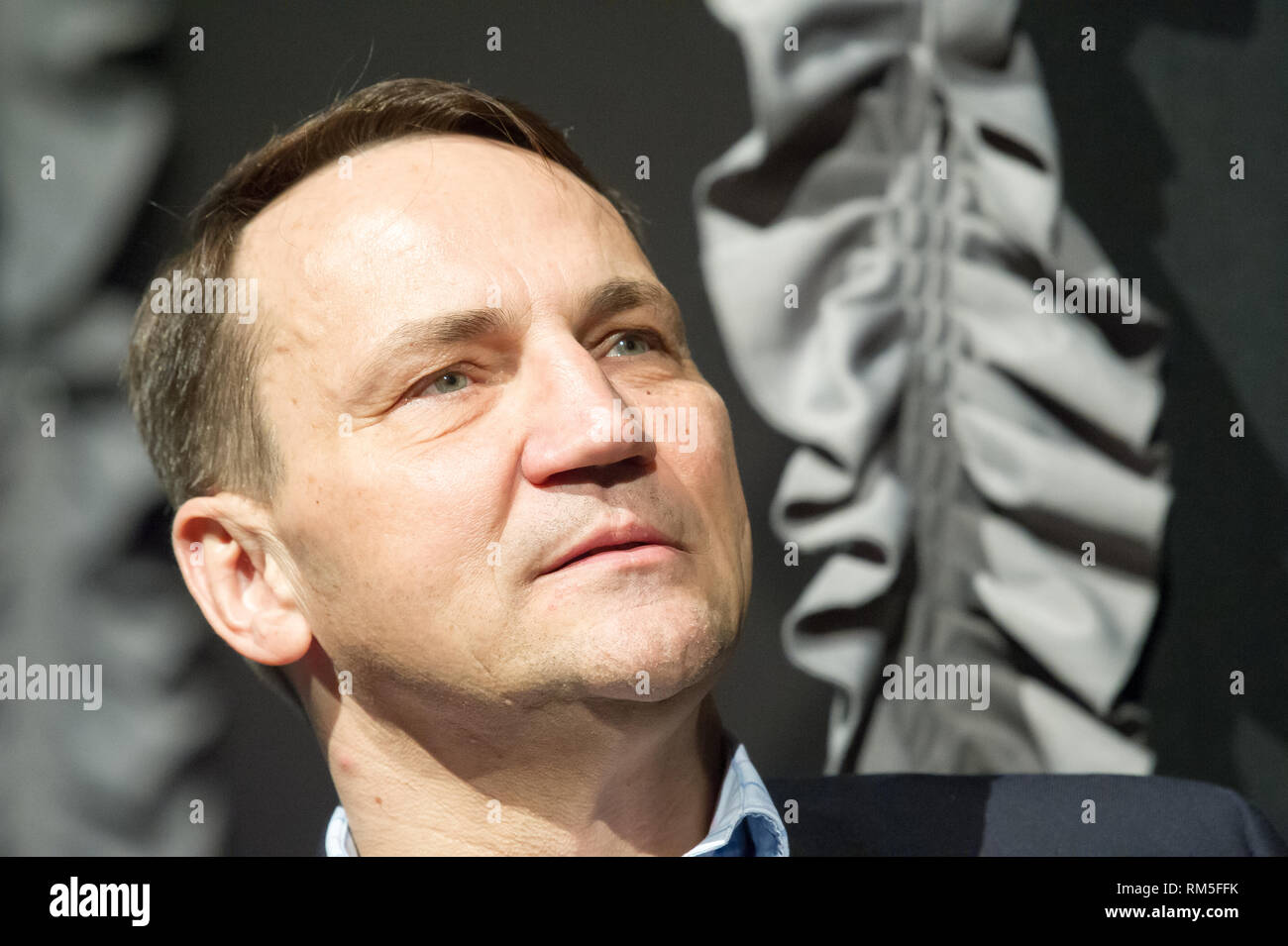 Radoslaw Sikorski in Gdynia, Poland. February 10th 2019  © Wojciech Strozyk / Alamy Stock Photo Stock Photo