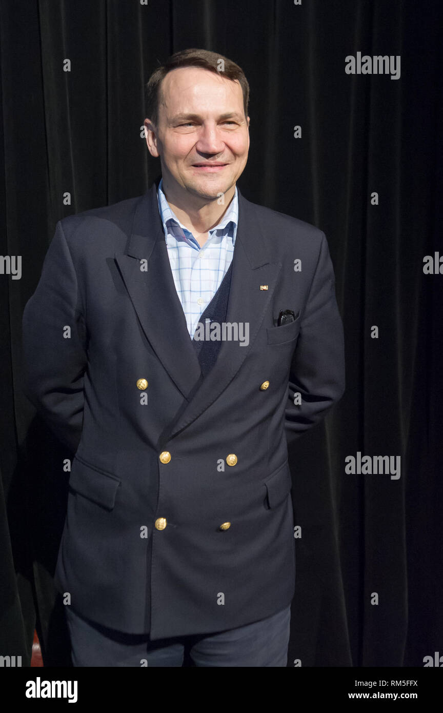 Radoslaw Sikorski in Gdynia, Poland. February 10th 2019  © Wojciech Strozyk / Alamy Stock Photo Stock Photo