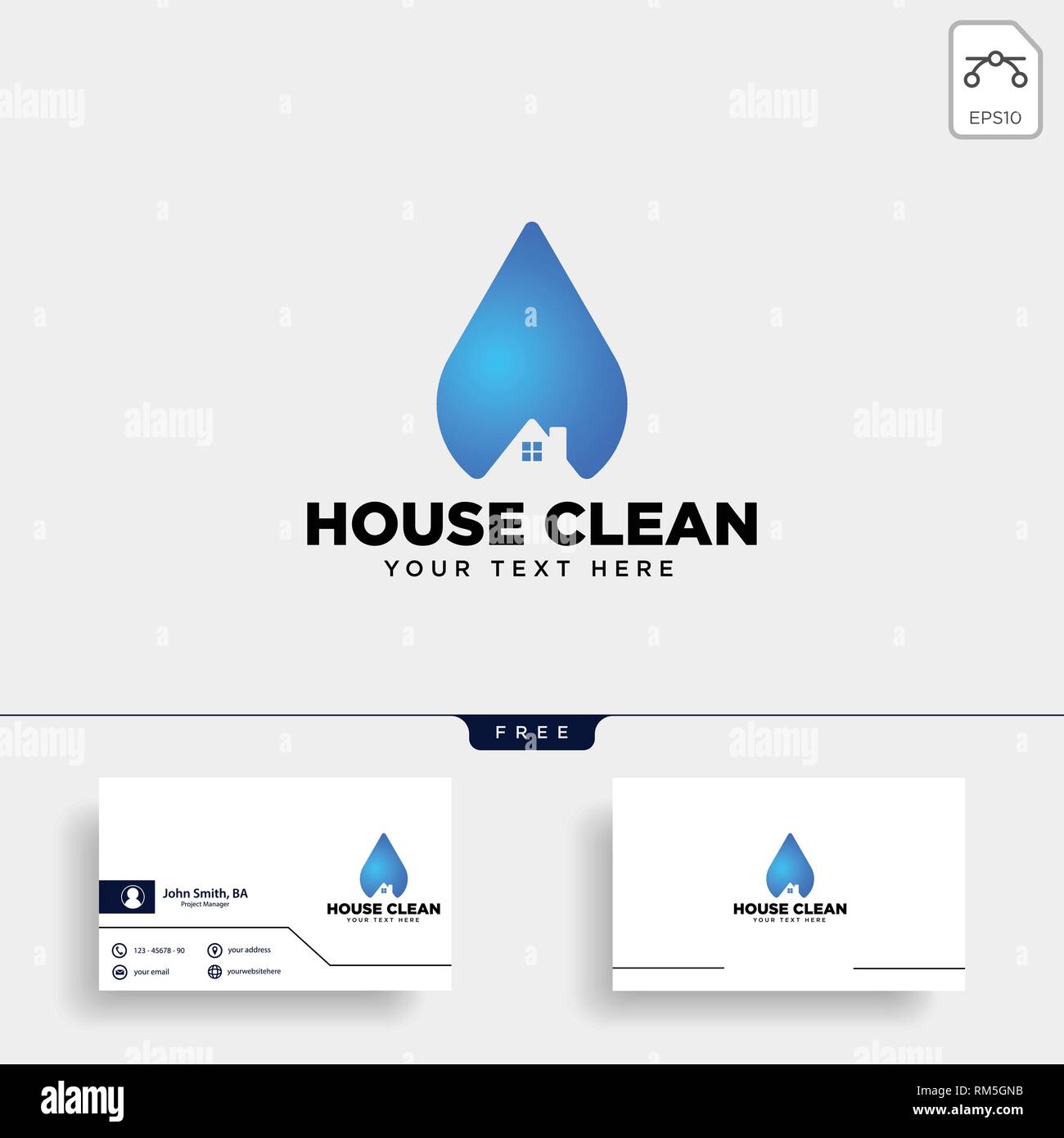 Cleaning Service House Eco Logo Template Vector Illustration Icon