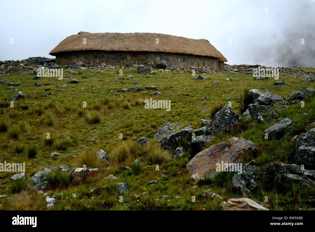 PreInca archeological site of Quishuar in YANAMA National park