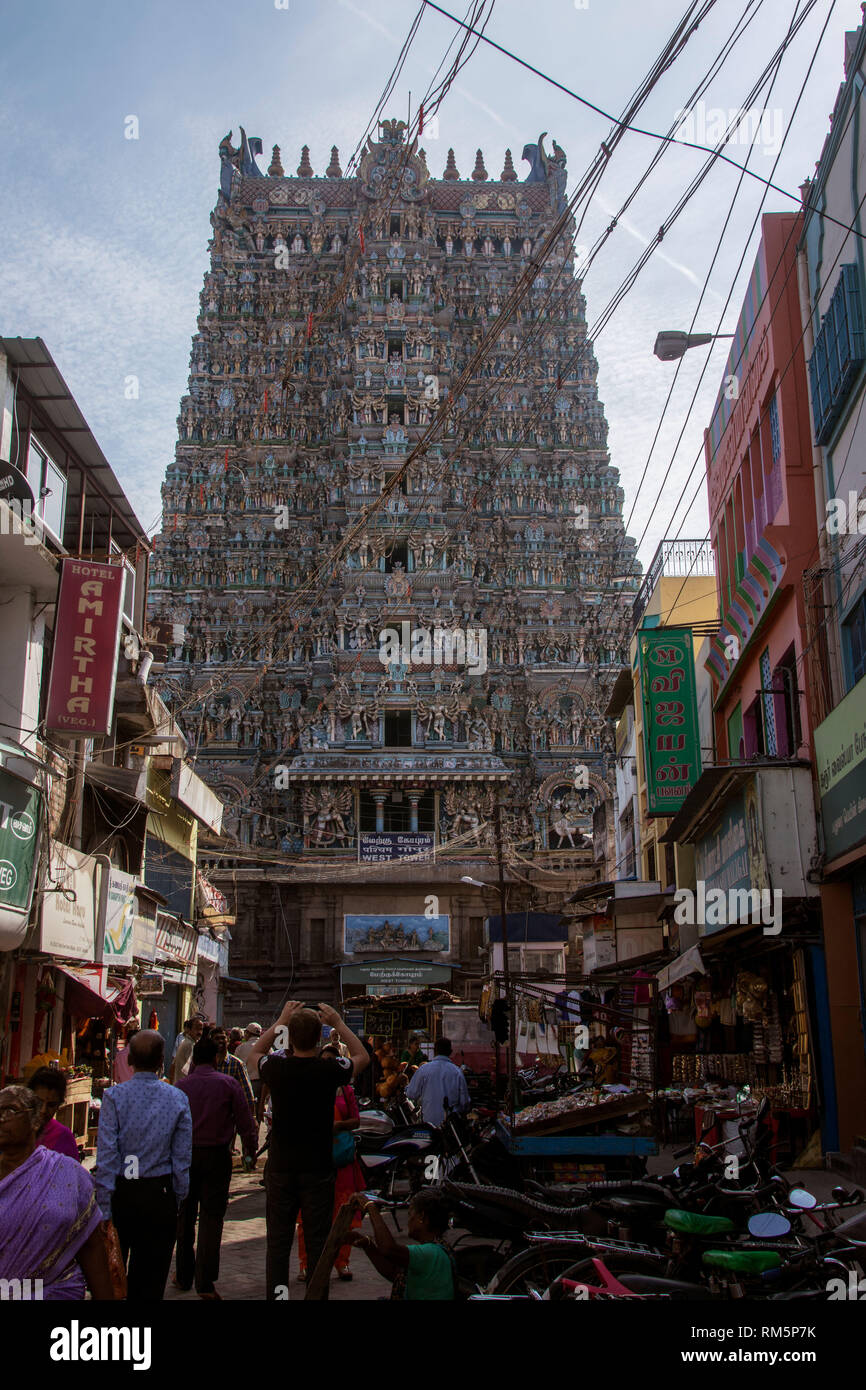 Meenakshi Temple, Madurai, Tamil Nadu, India, Asia Stock Photo Alamy