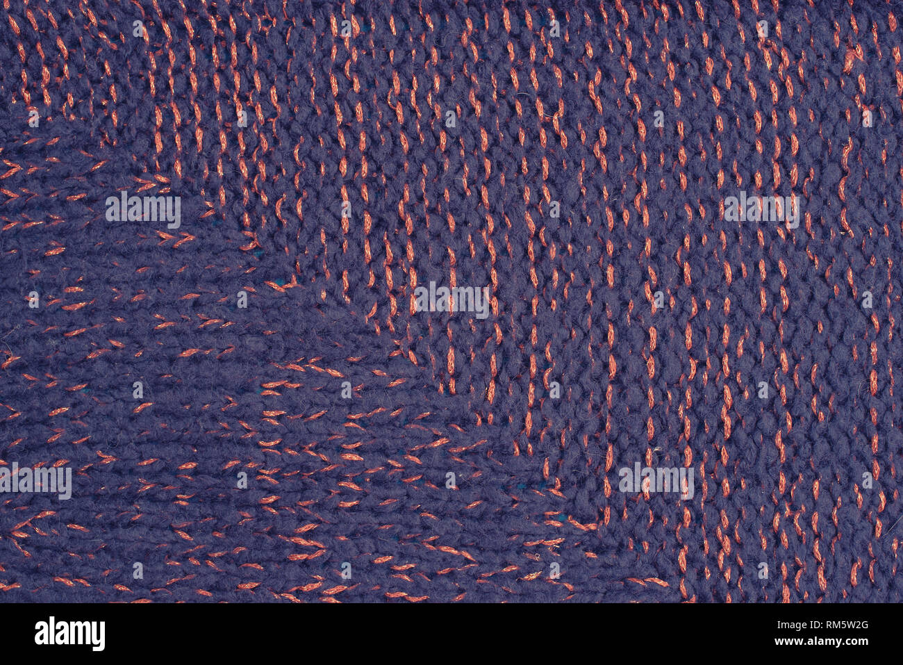 Knitted texture background purple. Abstract toned Stock Photo