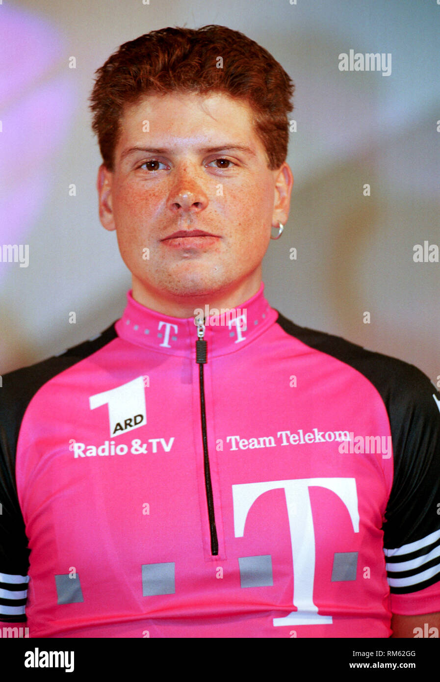 Dortmund Germany 29.01.2001, presentation of Team Telekom cycling team ---  Jan ULLRICH (GER Stock Photo - Alamy