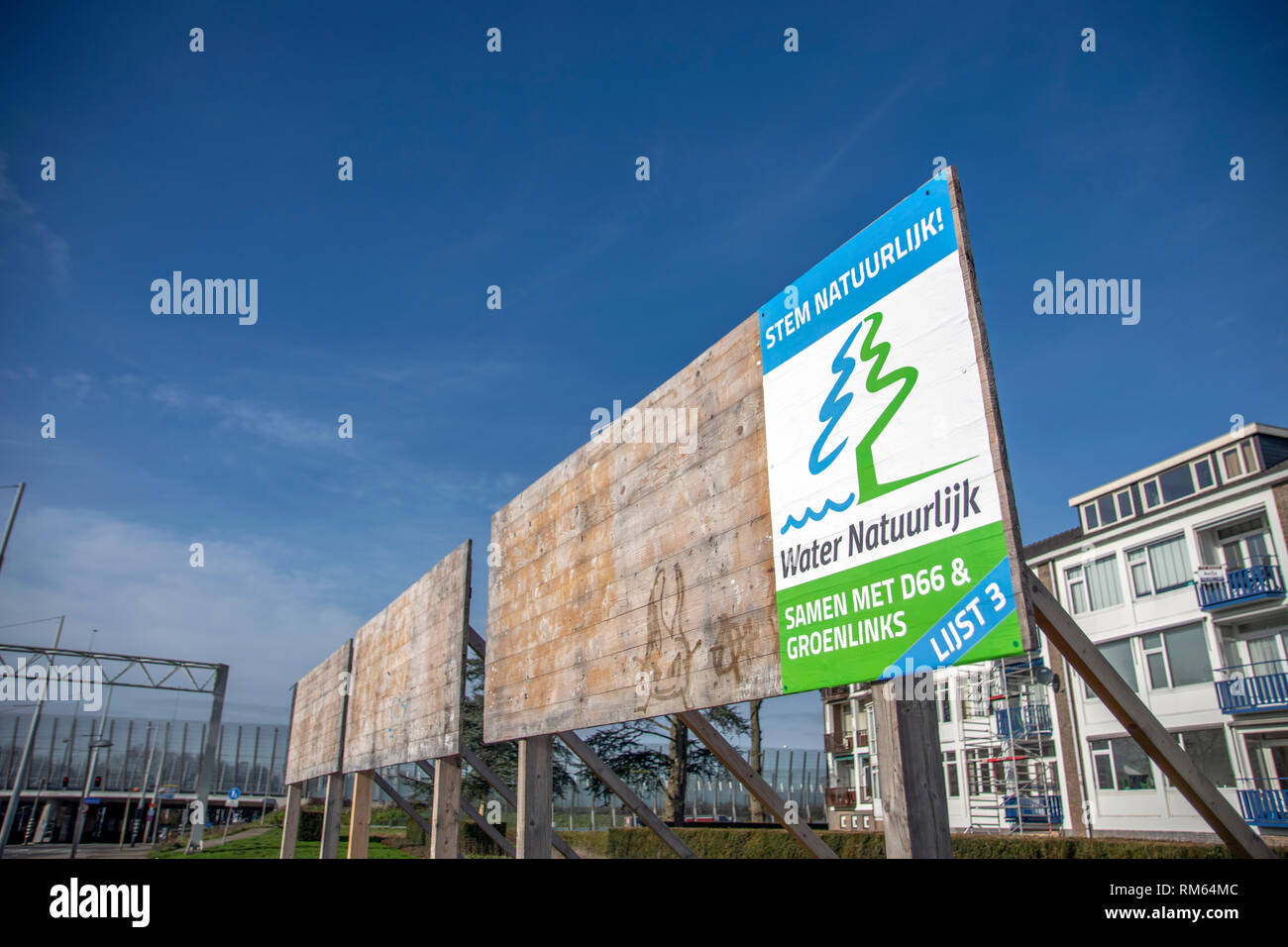 First Election Poster At Diemen The Netherlands 2019 Stock Photo