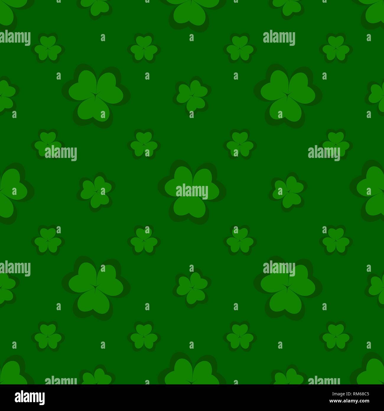 Seamless clover background Stock Vector Images - Alamy