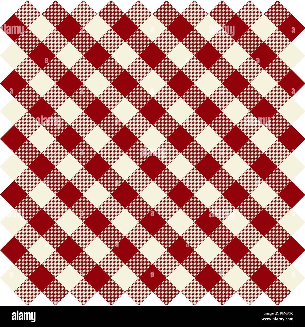 Seamless checked red pattern Stock Vector