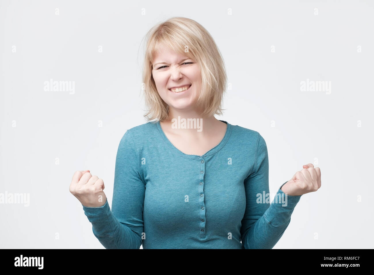 Woman success arm up hi-res stock photography and images - Page 2 - Alamy