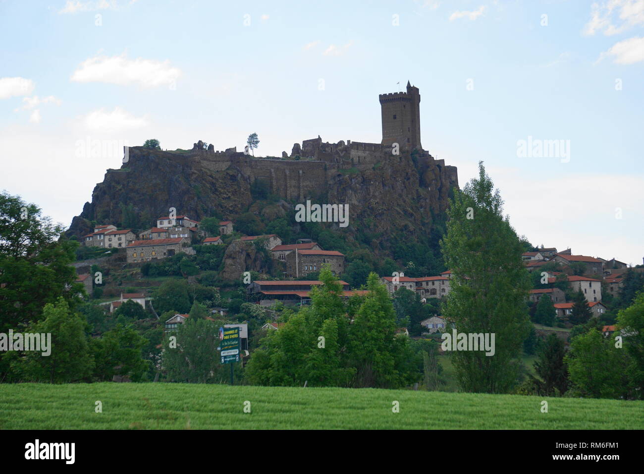 Auvergne Region France Landscape Stock Photo