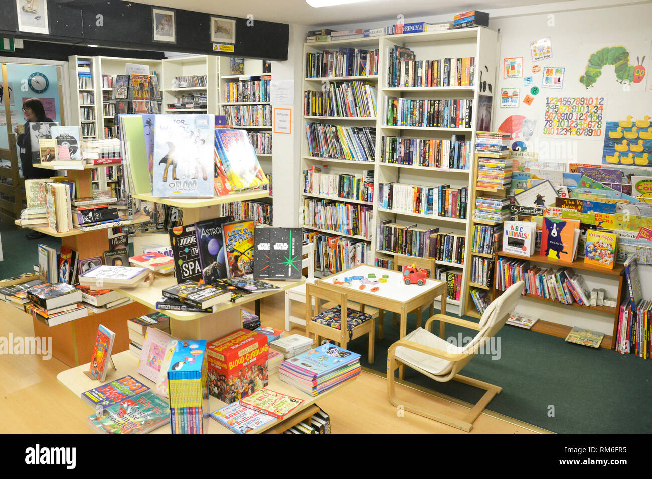 Charity book shop, Buckinghamshire, UK Stock Photo Alamy