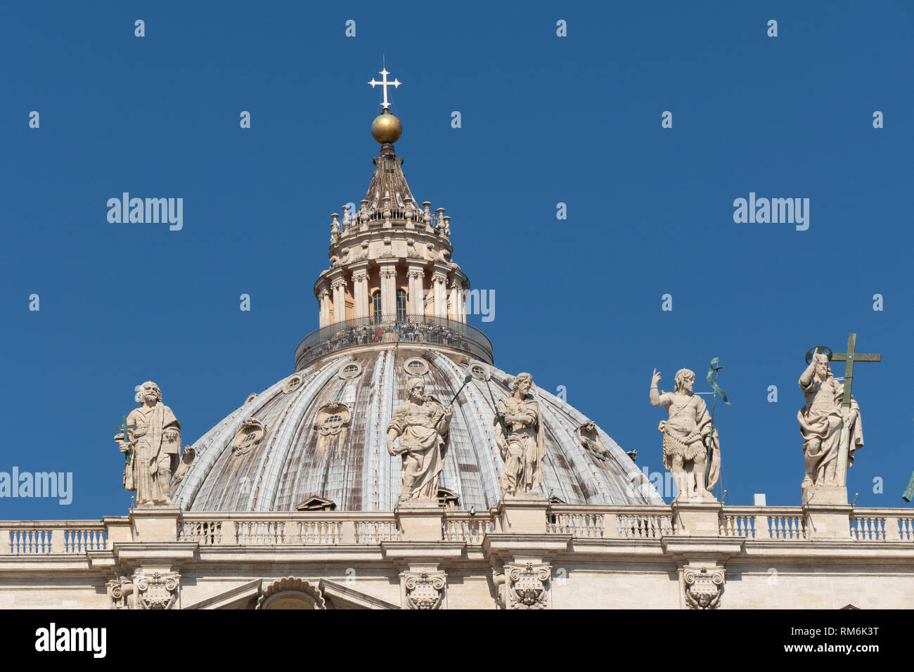 statues of the apostles on the St. Peter's Basilica, San Pietro in