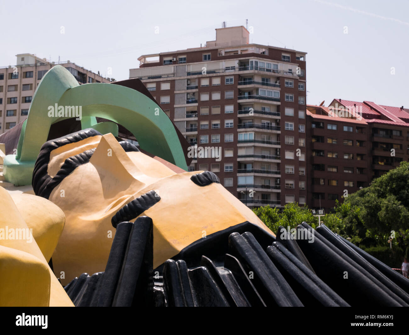 Gulliver Park in the Turia River Bed, Valencia Stock Photo