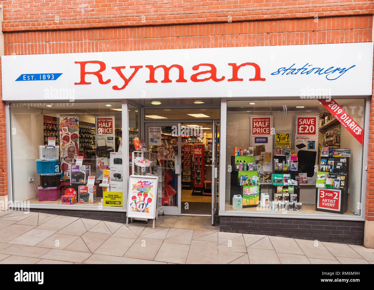 Ryman stationery shop in Durham,England,UK Stock Photo