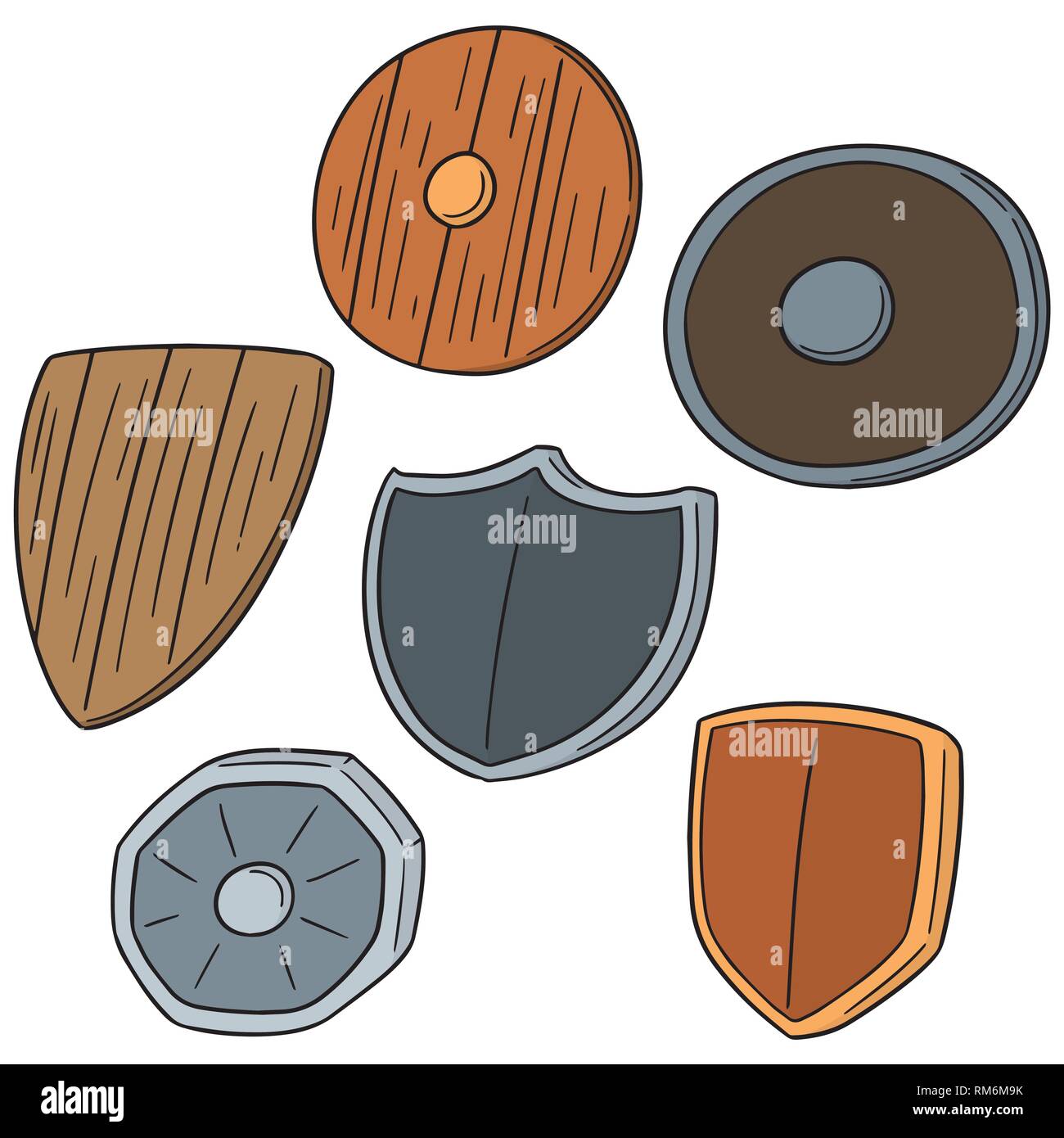 vector set of shield Stock Vector Image & Art - Alamy
