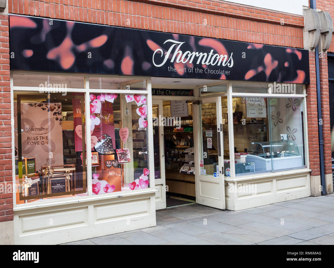 Thorntons chocolate shop in Durham,England,UK Stock Photo Alamy