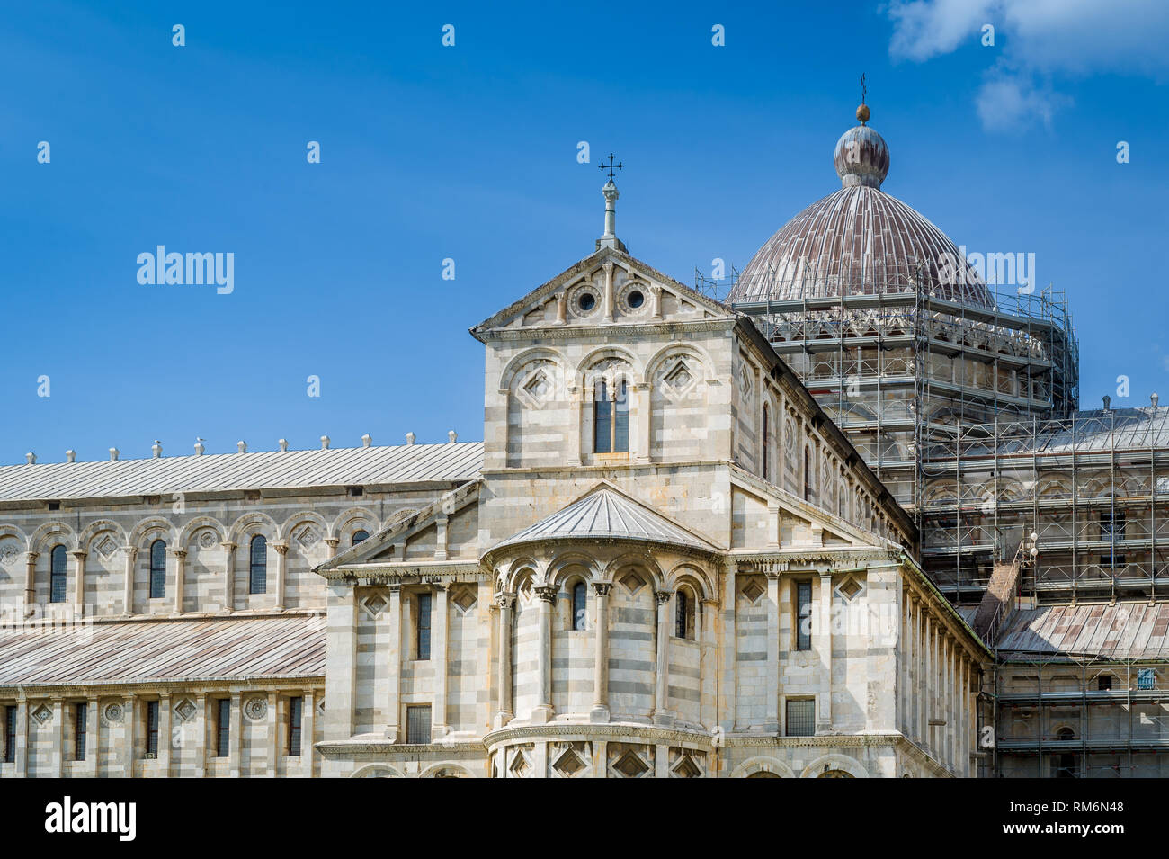 Duomo di Pisa cathedral at the central square of Pisa. Toscana province, Italy. Stock Photo