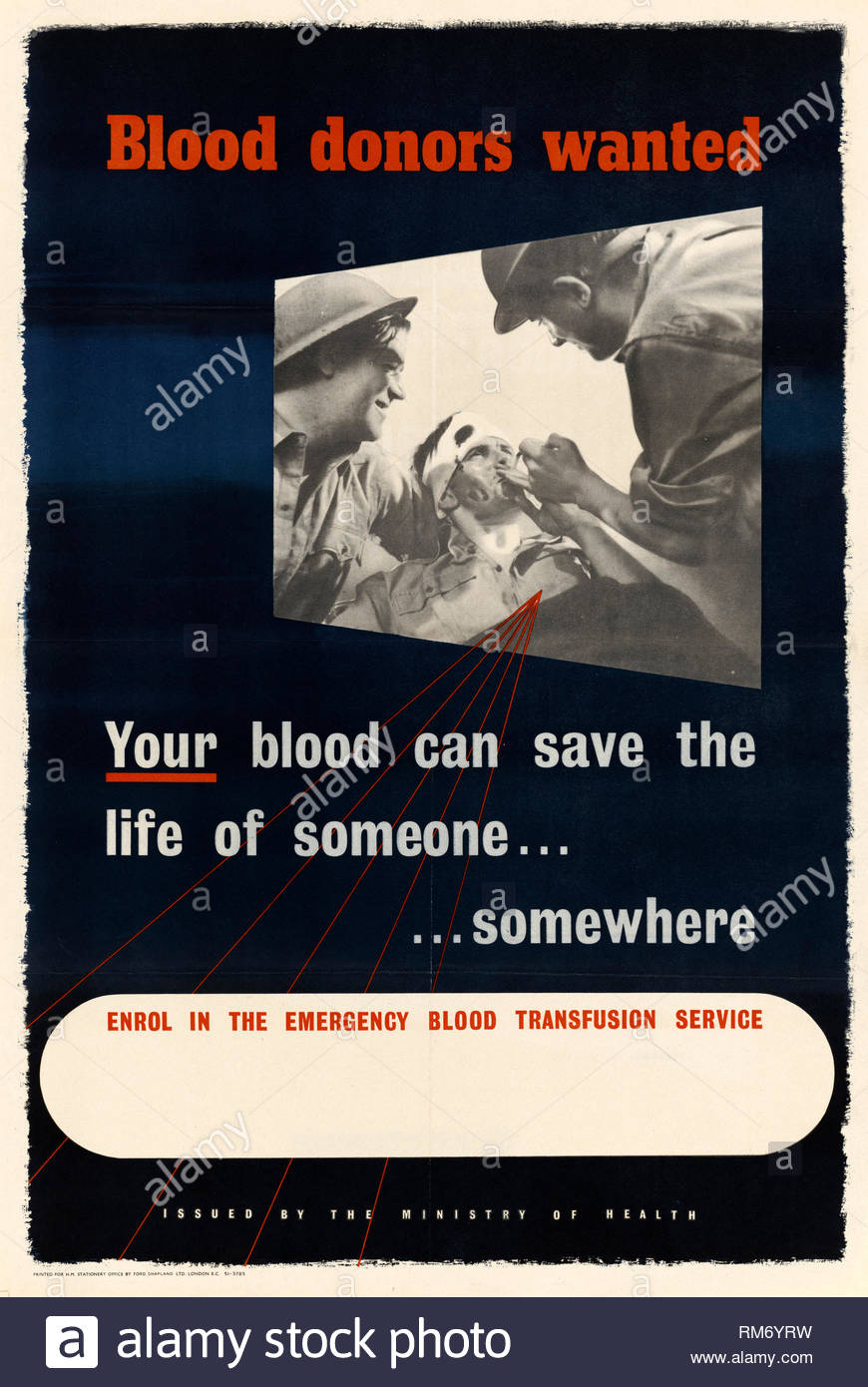 British World War 2 Public Information Propaganda poster Stock Photo