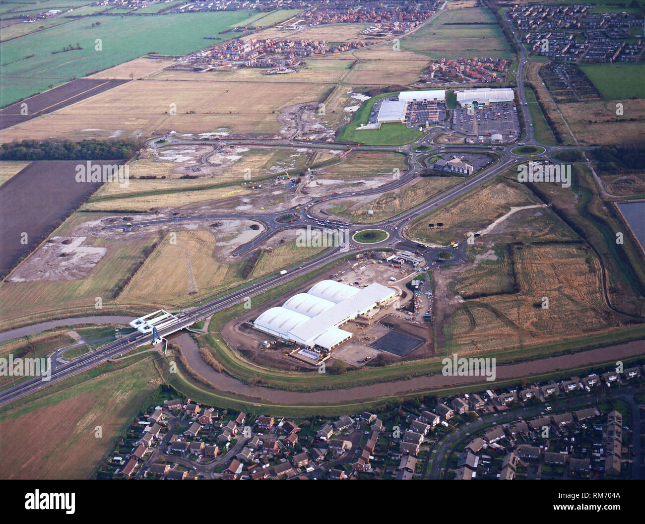 historic aerial view of the Kingswood Estate in North Hull taken 6th