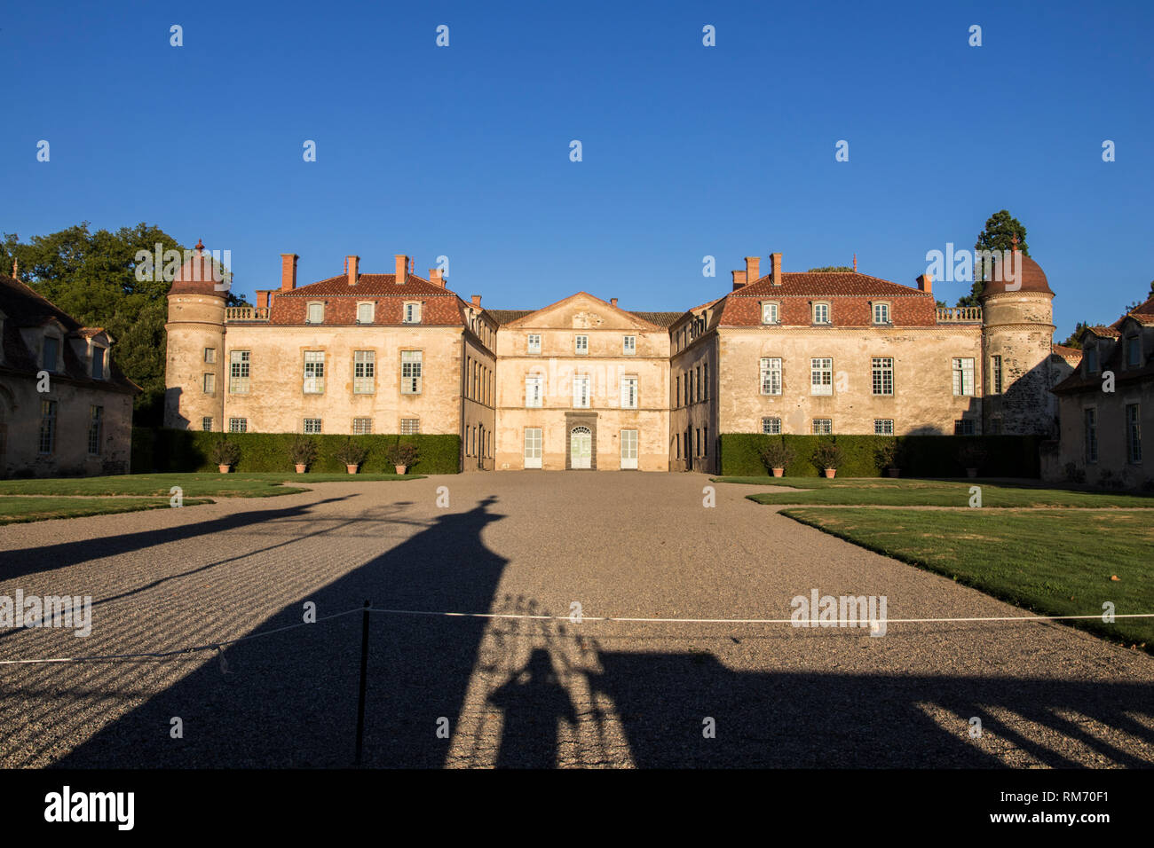 Parentignat, France. The Chateau de Parentignat, a castle in Auvergne, central France Stock Photo