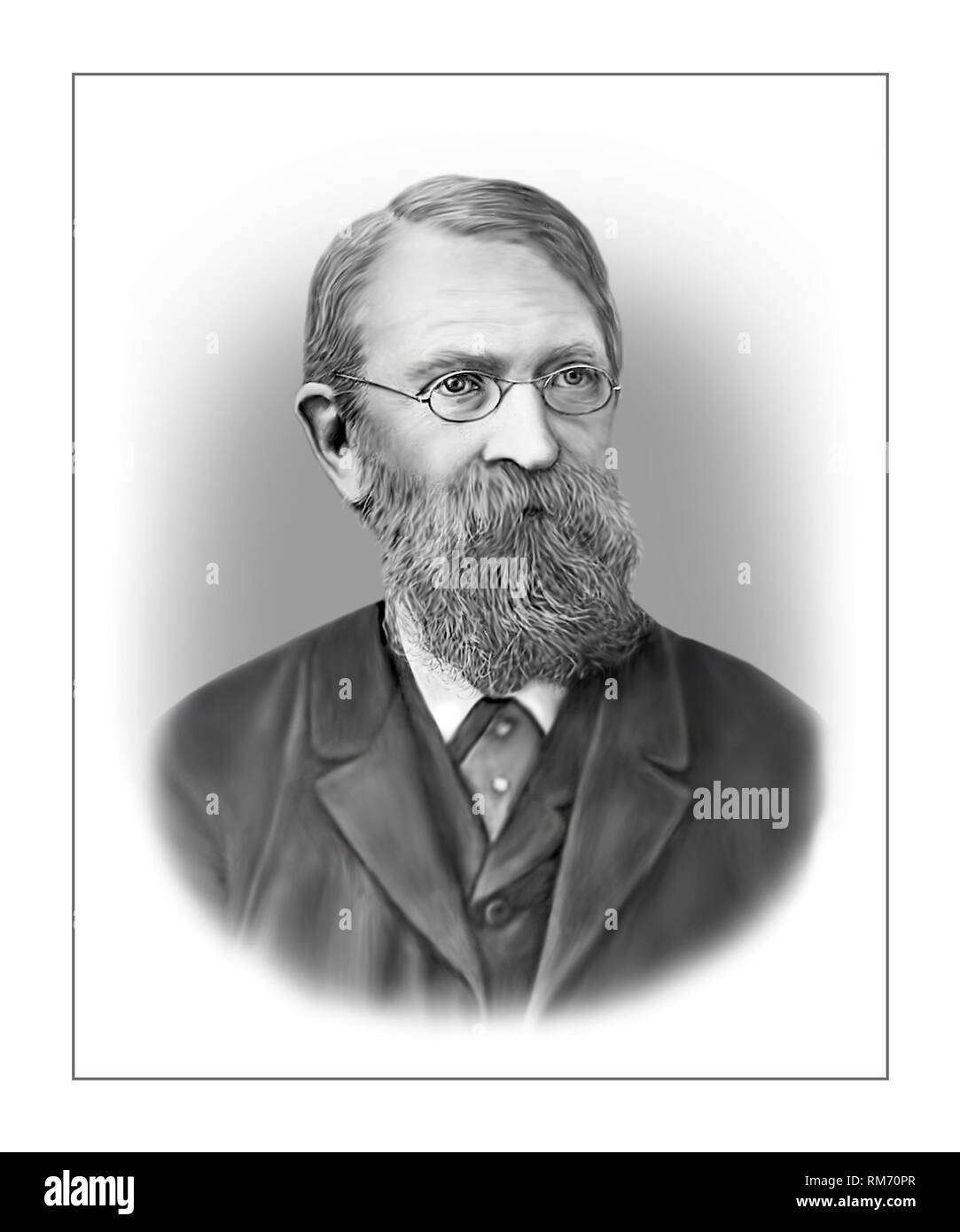 Ernst W J W Mach 1838-1916 Austrian Physicist Philosopher Stock Photo