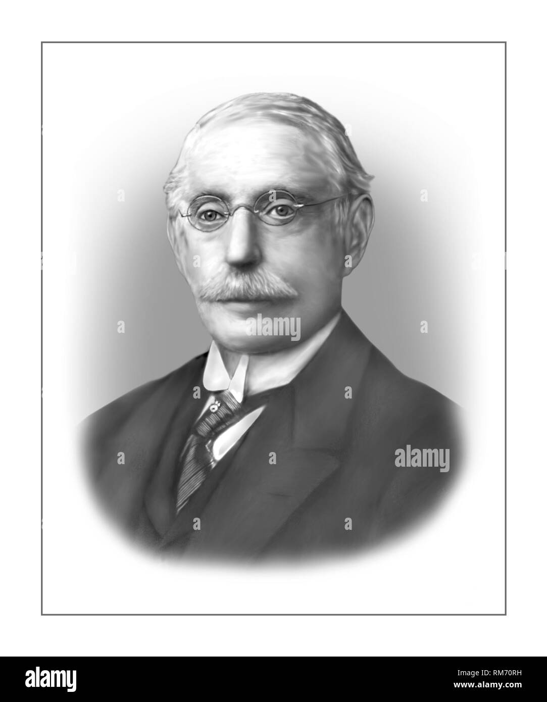 Charles Algernon Parsons 1854-1931 Anglo Irish Engineer Stock Photo