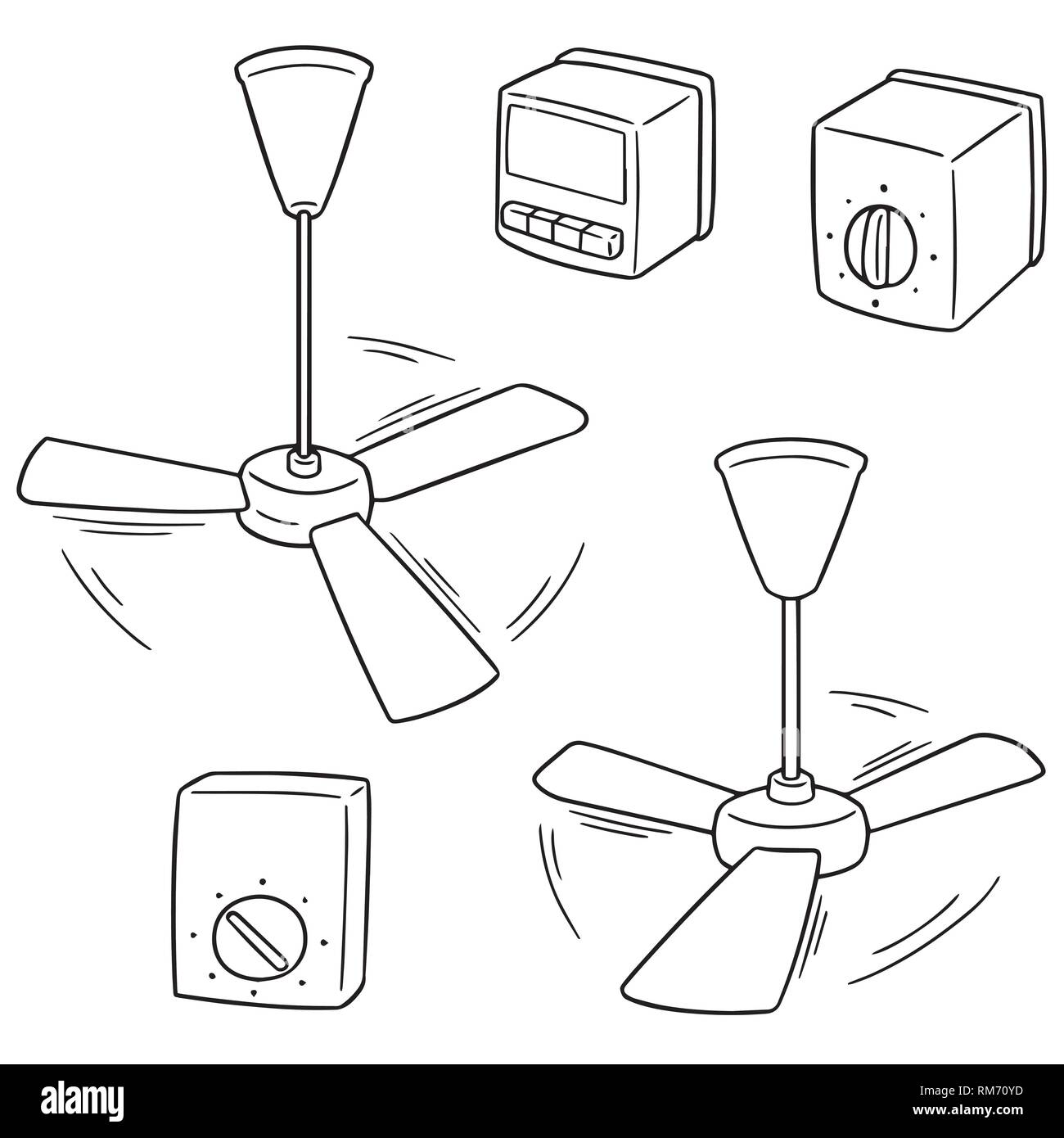 electric fan coloring page