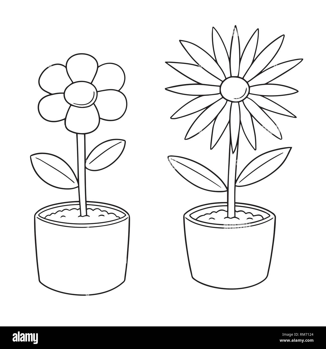 vector set of flower Stock Vector Image & Art - Alamy