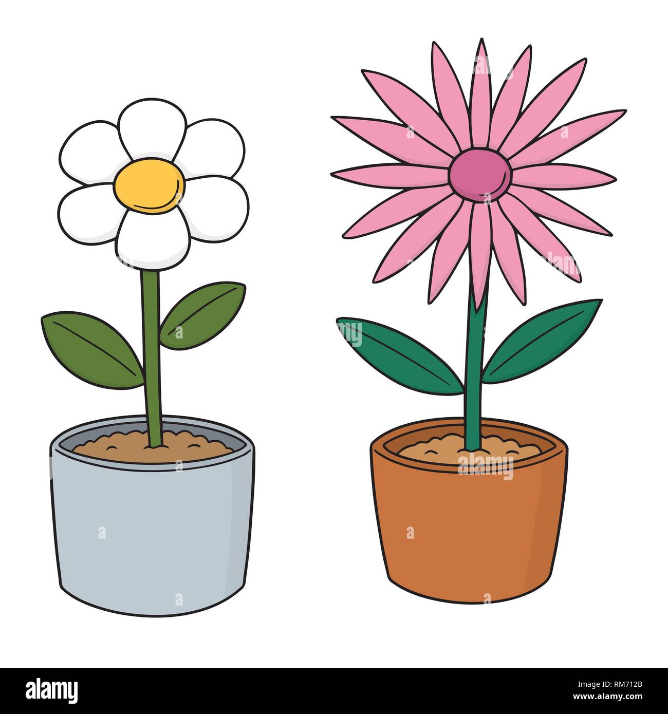vector set of flower Stock Vector Image & Art - Alamy