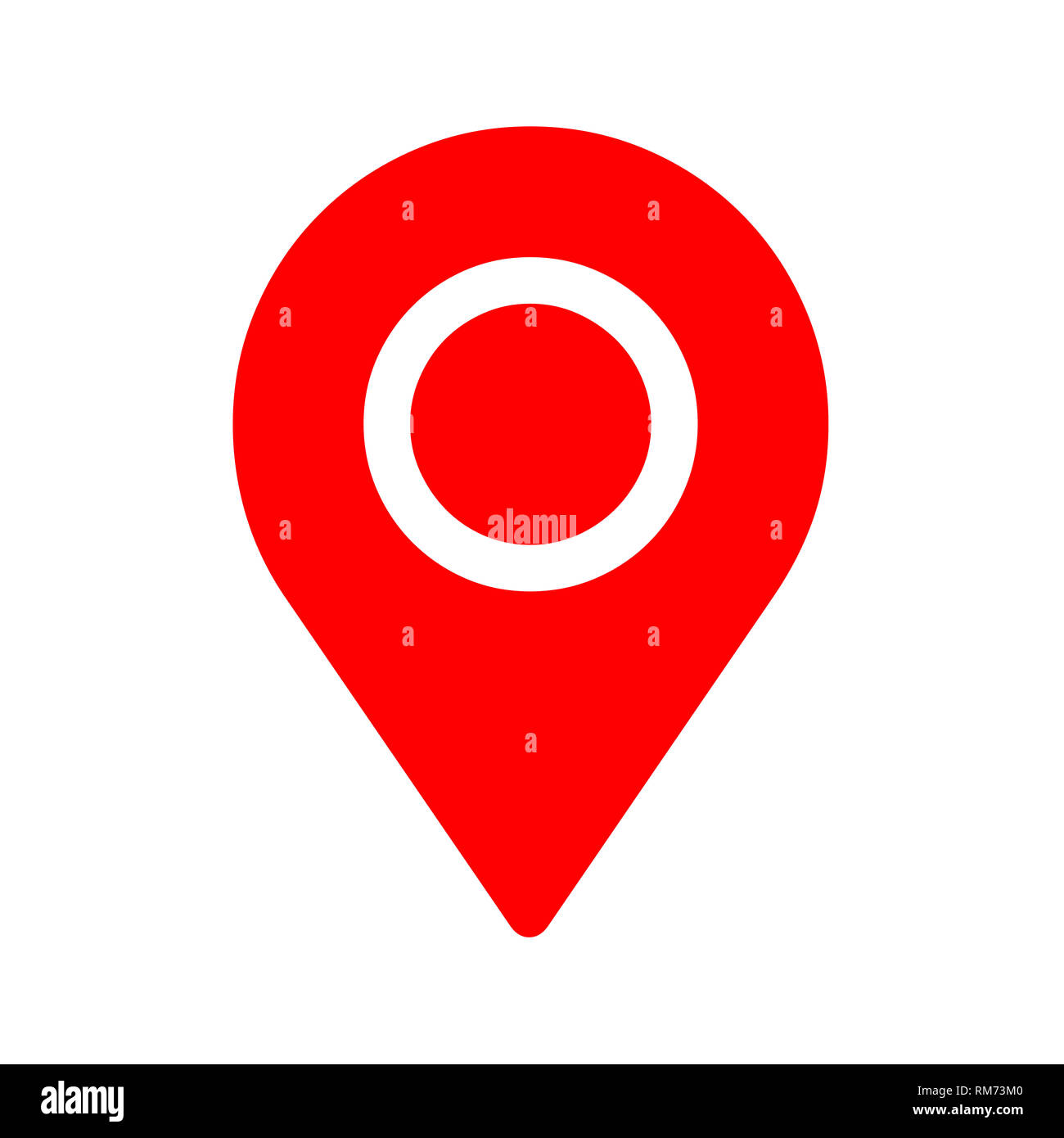 Red map pointer illustration Stock Photo