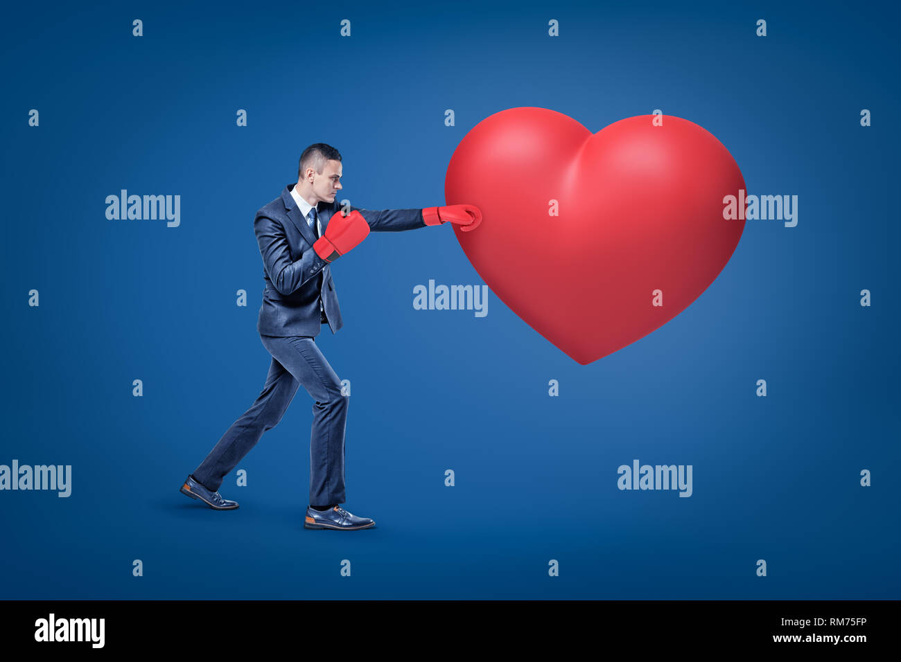 Boxing glove and punch and suit hi-res stock photography and images - Alamy