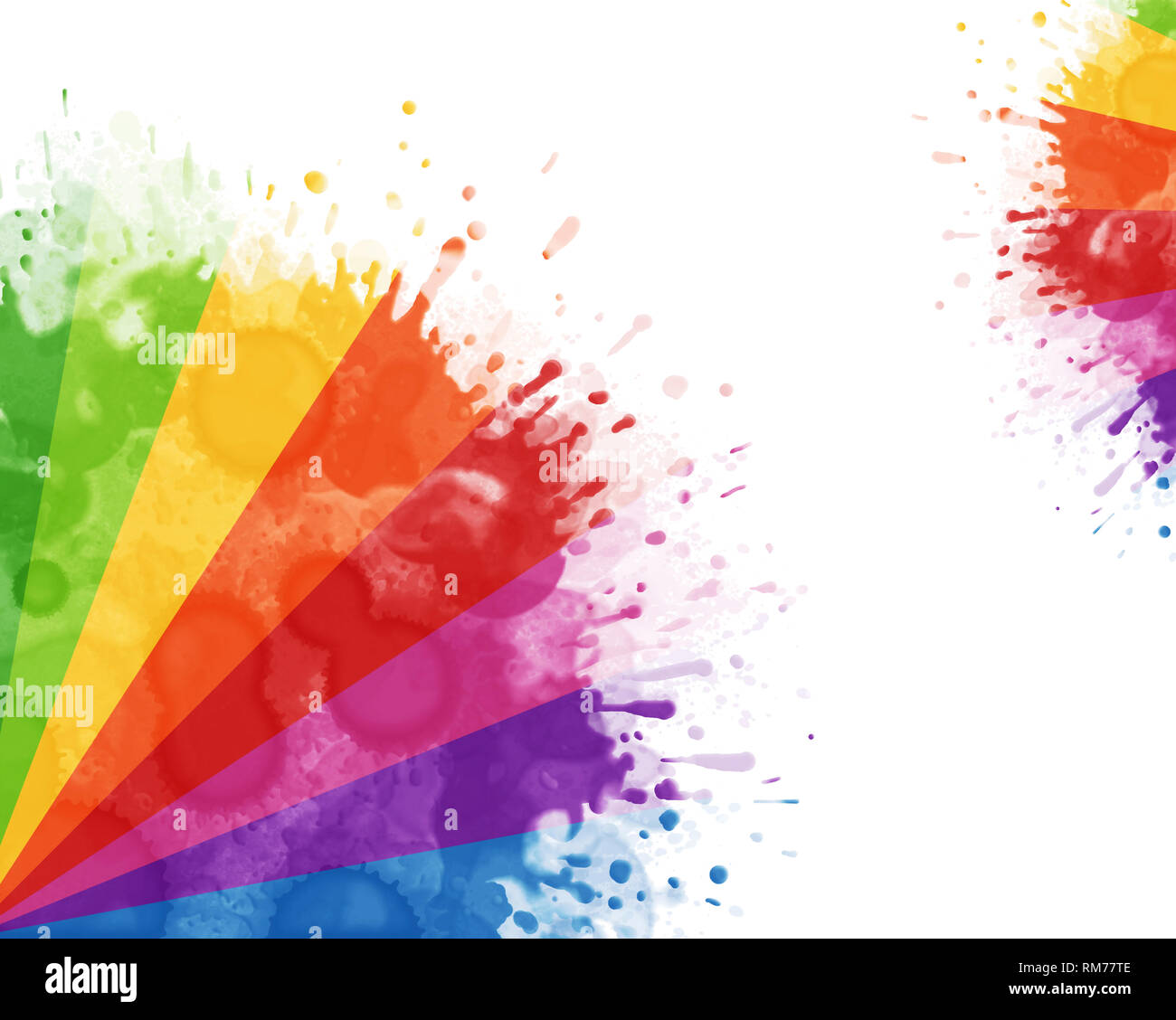 Rainbow splash hi-res stock photography and images - Alamy