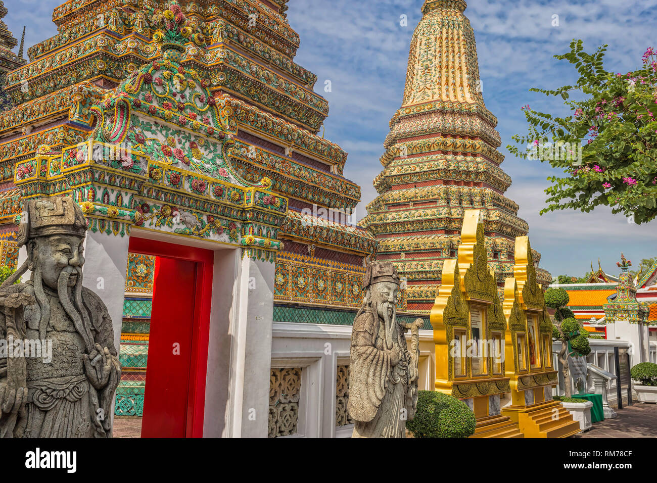 Wat pho is the beautiful temple in Bangkok, Thailand Stock Photo - Alamy